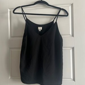 A New Day Black V Neck Tank Top